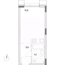 Apartment Sale, 22.2 sq. m. at Wellbe (Vellbi), Aleksandrovka Street, Zelenograd, Moscow, Russia #2