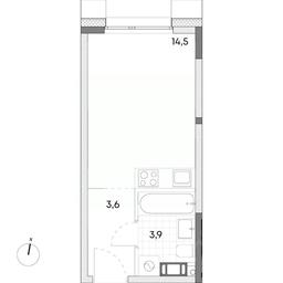 Apartment Sale, 22 sq. m. at Wellbe (Vellbi), Aleksandrovka Street, Zelenograd, Moscow, Russia #2 Apartment Sale, 22 sq. m. at Wellbe (Vellbi), Aleksandrovka Street, Zelenograd, Moscow, Russia #2