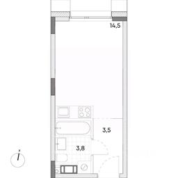 Apartment Sale, 21.8 sq. m. at Wellbe (Vellbi), Aleksandrovka Street, Zelenograd, Moscow, Russia #2