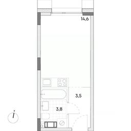 Apartment Sale, 21.9平方米 at Wellbe (Vellbi), Aleksandrovka Street, Zelenograd, Moscow, Russia #2 Apartment Sale, 21.9平方米 at Wellbe (Vellbi), Aleksandrovka Street, Zelenograd, Moscow, Russia #2