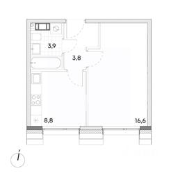 Apartment Sale, 33.1 sq. m. at Wellbe (Vellbi), Aleksandrovka Street, Zelenograd, Moscow, Russia #2 Apartment Sale, 33.1 sq. m. at Wellbe (Vellbi), Aleksandrovka Street, Zelenograd, Moscow, Russia #2