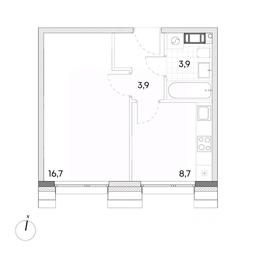 Apartment Sale, 33.2 sq. m. at Wellbe (Vellbi), Aleksandrovka Street, Zelenograd, Moscow, Russia #2