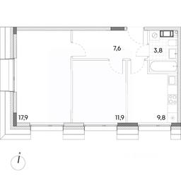 1-BD Apartment Sale, 51 sq. m. at Wellbe (Vellbi), Aleksandrovka Street, Zelenograd, Moscow, Russia #2