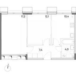 1-BD Apartment Sale, 51.1 sq. m. at Wellbe (Vellbi), Aleksandrovka Street, Zelenograd, Moscow, Russia #2 1-BD Apartment Sale, 51.1 sq. m. at Wellbe (Vellbi), Aleksandrovka Street, Zelenograd, Moscow, Russia #2