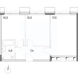 1-BD Apartment Sale, 51.1 sq. m. at Wellbe (Vellbi), Aleksandrovka Street, Zelenograd, Moscow, Russia #2 1-BD Apartment Sale, 51.1 sq. m. at Wellbe (Vellbi), Aleksandrovka Street, Zelenograd, Moscow, Russia #2