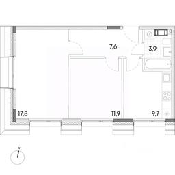 1-BD Apartment Sale, 50.9平方米 at Wellbe (Vellbi), Aleksandrovka Street, Zelenograd, Moscow, Russia #2 1-BD Apartment Sale, 50.9平方米 at Wellbe (Vellbi), Aleksandrovka Street, Zelenograd, Moscow, Russia #2