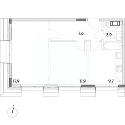 1-BD Apartment Sale, 51 sq. m. at Wellbe (Vellbi), Aleksandrovka Street, Zelenograd, Moscow, Russia #2 1-BD Apartment Sale, 51 sq. m. at Wellbe (Vellbi), Aleksandrovka Street, Zelenograd, Moscow, Russia #2
