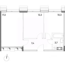 1-BD Apartment Sale, 50.8 sq. m. at Wellbe (Vellbi), Aleksandrovka Street, Zelenograd, Moscow, Russia #2 1-BD Apartment Sale, 50.8 sq. m. at Wellbe (Vellbi), Aleksandrovka Street, Zelenograd, Moscow, Russia #2