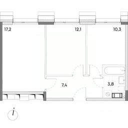 1-BD Apartment Sale, 50.8 sq. m. at Wellbe (Vellbi), Aleksandrovka Street, Zelenograd, Moscow, Russia #2 1-BD Apartment Sale, 50.8 sq. m. at Wellbe (Vellbi), Aleksandrovka Street, Zelenograd, Moscow, Russia #2