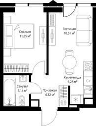 Продажа 1-комн. квартиры, 35,1 м² в ЖК «Джойс (Jois)», 3-й Силикатный проезд, 10, Москва, Россия #2