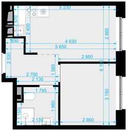 1-BD Apartment Sale, 31.8平方米 at Novaya Zvezda, Bachurinskaya ulitsa, 11, Settlement of Kommunarka, Moscow, Russia #4