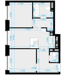 2-BD Apartment Sale, 44.3 sq. m. at Novaya Zvezda, Bachurinskaya ulitsa, 11, Settlement of Kommunarka, Moscow, Russia #2 2-BD Apartment Sale, 44.3 sq. m. at Novaya Zvezda, Bachurinskaya ulitsa, 11, Settlement of Kommunarka, Moscow, Russia #2
