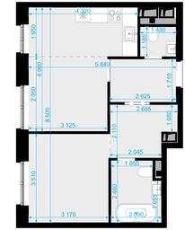 2-BD Apartment Sale, 45.6平方米 at Novaya Zvezda, Bachurinskaya ulitsa, 11, Settlement of Kommunarka, Moscow, Russia #2 2-BD Apartment Sale, 45.6平方米 at Novaya Zvezda, Bachurinskaya ulitsa, 11, Settlement of Kommunarka, Moscow, Russia #2