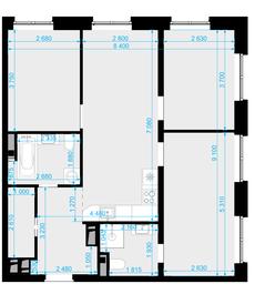 2-BD Apartment Sale, 79.4平方米 at Novaya Zvezda, Bachurinskaya ulitsa, 11, Settlement of Kommunarka, Moscow, Russia #4