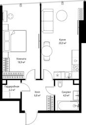 1-BD Apartment Sale, 52.8平方米 at One, 1st Krasnogvardeysky Drive, 11, Moscow, Russia #2 1-BD Apartment Sale, 52.8平方米 at One, 1st Krasnogvardeysky Drive, 11, Moscow, Russia #2