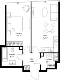 1-BD Apartment Sale, 51.5平方米 at One, 1st Krasnogvardeysky Drive, 11, Moscow, Russia #3 1-BD Apartment Sale, 51.5平方米 at One, 1st Krasnogvardeysky Drive, 11, Moscow, Russia #3