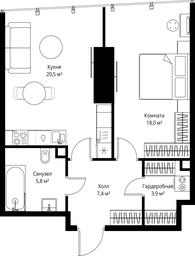 1-BD Apartment Sale, 55.6 sq. m. at One, 1st Krasnogvardeysky Drive, 11, Moscow, Russia #2 1-BD Apartment Sale, 55.6 sq. m. at One, 1st Krasnogvardeysky Drive, 11, Moscow, Russia #2