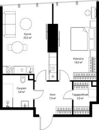 Продажа 1-комн. квартиры, 55,6 м² в ЖК «One», 1-й Красногвардейский проезд, 11, Москва, Россия #4