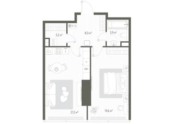 1-BD Apartment Sale, 55.9 sq. m. at One, 1st Krasnogvardeysky Drive, 11, Moscow, Russia #3 1-BD Apartment Sale, 55.9 sq. m. at One, 1st Krasnogvardeysky Drive, 11, Moscow, Russia #3