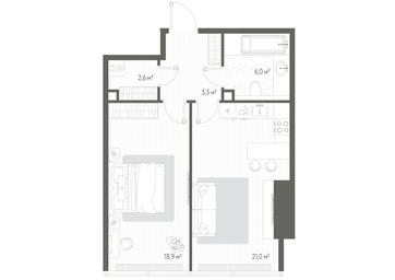 1-BD Apartment Sale, 54.2平方米 at One, 1st Krasnogvardeysky Drive, 11, Moscow, Russia #2 1-BD Apartment Sale, 54.2平方米 at One, 1st Krasnogvardeysky Drive, 11, Moscow, Russia #2