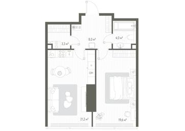 1-BD Apartment Sale, 56.6 sq. m. at One, 1st Krasnogvardeysky Drive, 11, Moscow, Russia #2 1-BD Apartment Sale, 56.6 sq. m. at One, 1st Krasnogvardeysky Drive, 11, Moscow, Russia #2