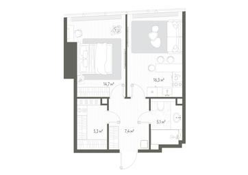 1-BD Apartment Sale, 48.8 sq. m. at One, 1st Krasnogvardeysky Drive, 11, Moscow, Russia #2 1-BD Apartment Sale, 48.8 sq. m. at One, 1st Krasnogvardeysky Drive, 11, Moscow, Russia #2