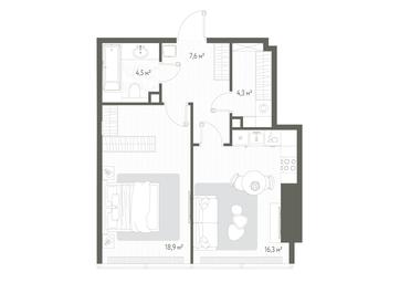 Продажа 1-комн. квартиры, 51,6 м² в ЖК «One», 1-й Красногвардейский проезд, 11, Москва, Россия #2 Продажа 1-комн. квартиры, 51,6 м² в ЖК «One», 1-й Красногвардейский проезд, 11, Москва, Россия #2