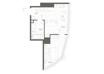 1-BD Apartment Sale, 40.1 sq. m. at One, 1st Krasnogvardeysky Drive, 11, Moscow, Russia #3 1-BD Apartment Sale, 40.1 sq. m. at One, 1st Krasnogvardeysky Drive, 11, Moscow, Russia #3