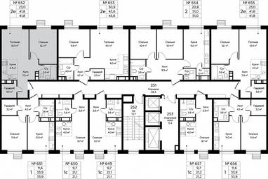 1-BD Apartment Sale, 41.8 sq. m. at Eko Bunino, prospekt Kuprina, 34к1, Sosenskoye Settlement, Moscow, Russia #2