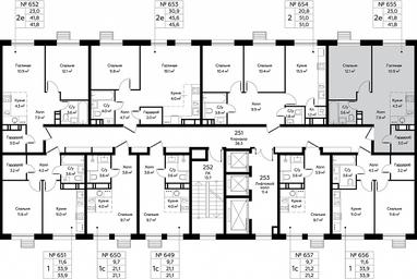 1-BD Apartment Sale, 41.8 sq. m. at Eko Bunino, prospekt Kuprina, 34к1, Sosenskoye Settlement, Moscow, Russia #2