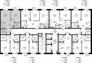 1-BD Apartment Sale, 43 sq. m. at Eko Bunino, prospekt Kuprina, 34к1, Sosenskoye Settlement, Moscow, Russia #2 1-BD Apartment Sale, 43 sq. m. at Eko Bunino, prospekt Kuprina, 34к1, Sosenskoye Settlement, Moscow, Russia #2