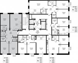 3-BD Apartment Sale, 88.9平方米 at Eko Bunino, prospekt Kuprina, 34к1, Sosenskoye Settlement, Moscow, Russia #2 3-BD Apartment Sale, 88.9平方米 at Eko Bunino, prospekt Kuprina, 34к1, Sosenskoye Settlement, Moscow, Russia #2