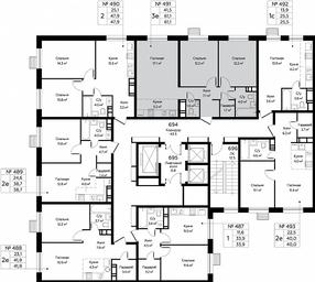 2-BD Apartment Sale, 61.1 sq. m. at Eko Bunino, prospekt Kuprina, 34к1, Sosenskoye Settlement, Moscow, Russia #2 2-BD Apartment Sale, 61.1 sq. m. at Eko Bunino, prospekt Kuprina, 34к1, Sosenskoye Settlement, Moscow, Russia #2