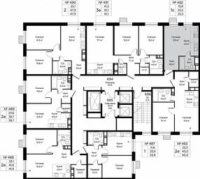 Apartment Sale, 25.5平方米 at Eko Bunino, prospekt Kuprina, 34к1, Sosenskoye Settlement, Moscow, Russia #2
