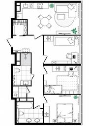 3-BD Apartment Sale, 82.36平方米 at MirrorZdanie, Oktyabrskaya Street, 98, Moscow, Russia #3 3-BD Apartment Sale, 82.36平方米 at MirrorZdanie, Oktyabrskaya Street, 98, Moscow, Russia #3