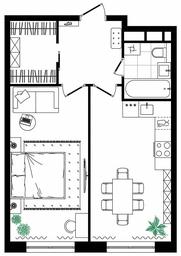 Apartment Sale, 46.24 sq. m. at MirrorZdanie, Oktyabrskaya Street, 98, Moscow, Russia #3
