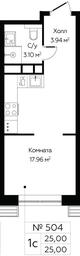 Apartment Sale, 25 sq. m. at MirrorZdanie, Oktyabrskaya Street, 98, Moscow, Russia #4
