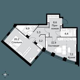 1-BD Apartment Sale, 65.6 sq. m. at Sydney City, Shenogina Street, 2, Moscow, Russia #2 1-BD Apartment Sale, 65.6 sq. m. at Sydney City, Shenogina Street, 2, Moscow, Russia #2