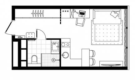 Apartment Sale, 24.8 sq. m. at MirrorZdanie, Oktyabrskaya Street, 98, Moscow, Russia #3 Apartment Sale, 24.8 sq. m. at MirrorZdanie, Oktyabrskaya Street, 98, Moscow, Russia #3