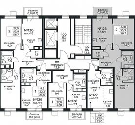 Продажа 1-комн. квартиры, 56,7 м² в ЖК «Цветочные Поляны», квартал № 23, поселение Филимонковское, Москва, Россия #2 Продажа 1-комн. квартиры, 56,7 м² в ЖК «Цветочные Поляны», квартал № 23, поселение Филимонковское, Москва, Россия #2
