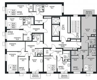 1-BD Apartment Sale, 57.7平方米 at Tsvetochnye Poliany, kvartal № 23, Filimonkovskoye Municipal Formation, Moscow, Russia #2 1-BD Apartment Sale, 57.7平方米 at Tsvetochnye Poliany, kvartal № 23, Filimonkovskoye Municipal Formation, Moscow, Russia #2