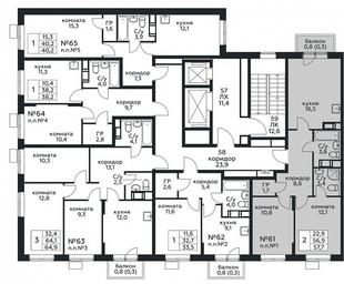 Продажа 1-комн. квартиры, 57,7 м² в ЖК «Цветочные Поляны», квартал № 23, поселение Филимонковское, Москва, Россия #2