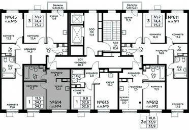 Apartment Sale, 34.1 sq. m. at Tsvetochnye Poliany, kvartal № 23, Filimonkovskoye Municipal Formation, Moscow, Russia #2 Apartment Sale, 34.1 sq. m. at Tsvetochnye Poliany, kvartal № 23, Filimonkovskoye Municipal Formation, Moscow, Russia #2