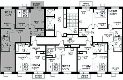 2-BD Apartment Sale, 75.1 sq. m. at Tsvetochnye Poliany, kvartal № 23, Filimonkovskoye Municipal Formation, Moscow, Russia #2 2-BD Apartment Sale, 75.1 sq. m. at Tsvetochnye Poliany, kvartal № 23, Filimonkovskoye Municipal Formation, Moscow, Russia #2