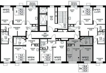 Продажа 1-комн. квартиры, 33,9 м² в ЖК «Цветочные Поляны», квартал № 23, поселение Филимонковское, Москва, Россия #4