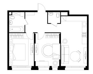 2-BD Apartment Sale, 59.2 sq. m. at Peredelkino Blizhnee, Korneya Chukovskogo Street, 1, Vnukovskoye Settlement, Moscow, Russia #2