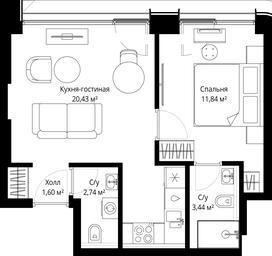 Продажа 1-комн. квартиры, 40,05 м² в ЖК «Сити Бэй (City Bay)», Волоколамское шоссе, 95с3, Москва, Россия #3 Продажа 1-комн. квартиры, 40,05 м² в ЖК «Сити Бэй (City Bay)», Волоколамское шоссе, 95с3, Москва, Россия #3