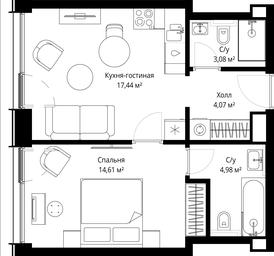 Продажа 1-комн. квартиры, 44,18 м² в ЖК «Сити Бэй (City Bay)», Волоколамское шоссе, 95с3, Москва, Россия #3 Продажа 1-комн. квартиры, 44,18 м² в ЖК «Сити Бэй (City Bay)», Волоколамское шоссе, 95с3, Москва, Россия #3