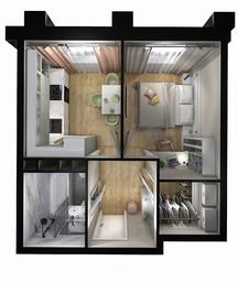 Apartment Sale, 35.5 sq. m. at Kvartal Rumyantsevo, ulitsa Admirala Kornilova, с1, Mosrentgen Settlement, Moscow, Russia #4