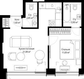 Продажа 1-комн. квартиры, 41,12 м² в ЖК «Сити Бэй (City Bay)», Волоколамское шоссе, 95с3, Москва, Россия #4